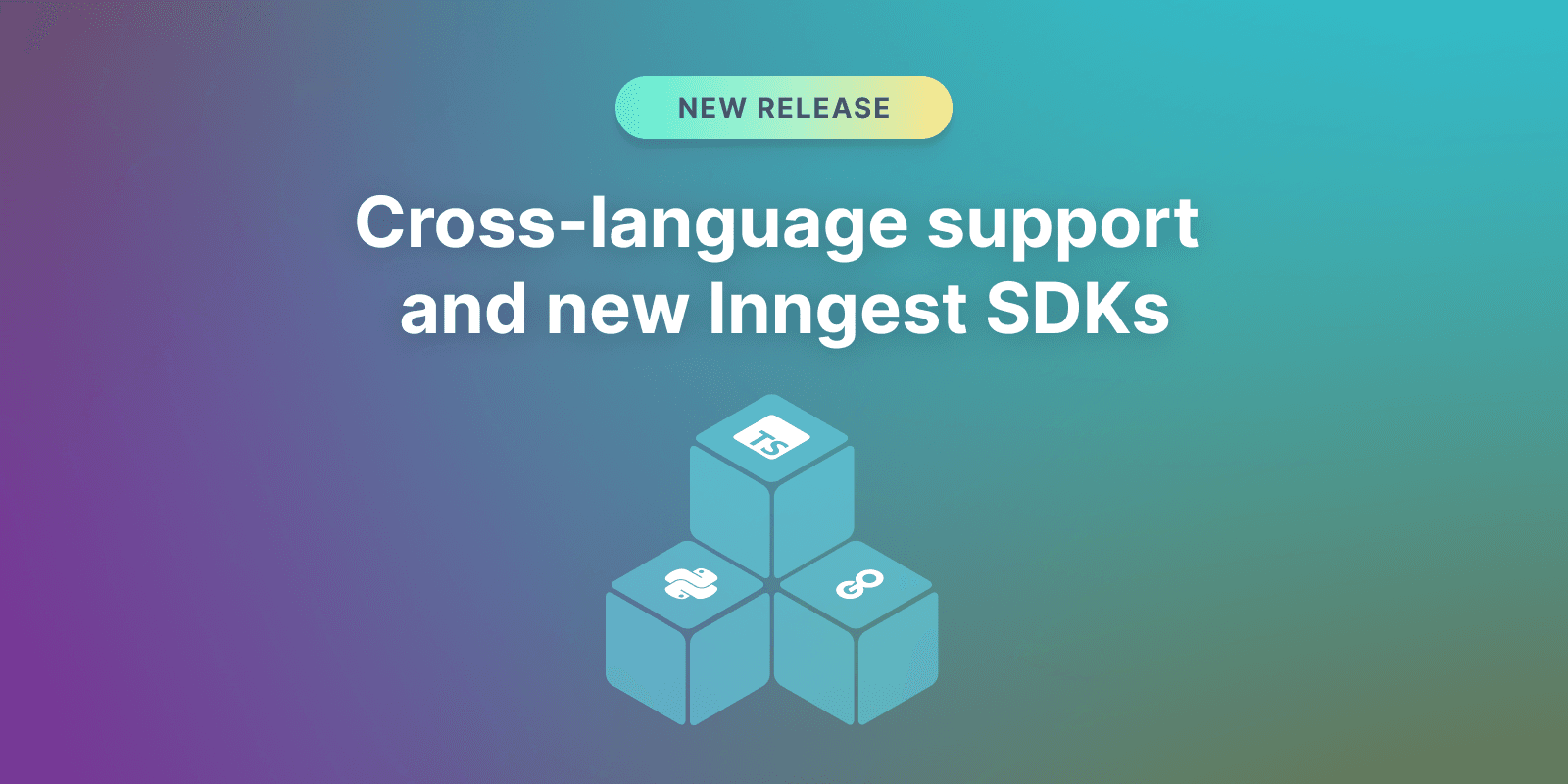 Featured image for Cross-language support and new Inngest SDKs: Python, Go, with more to come blog post